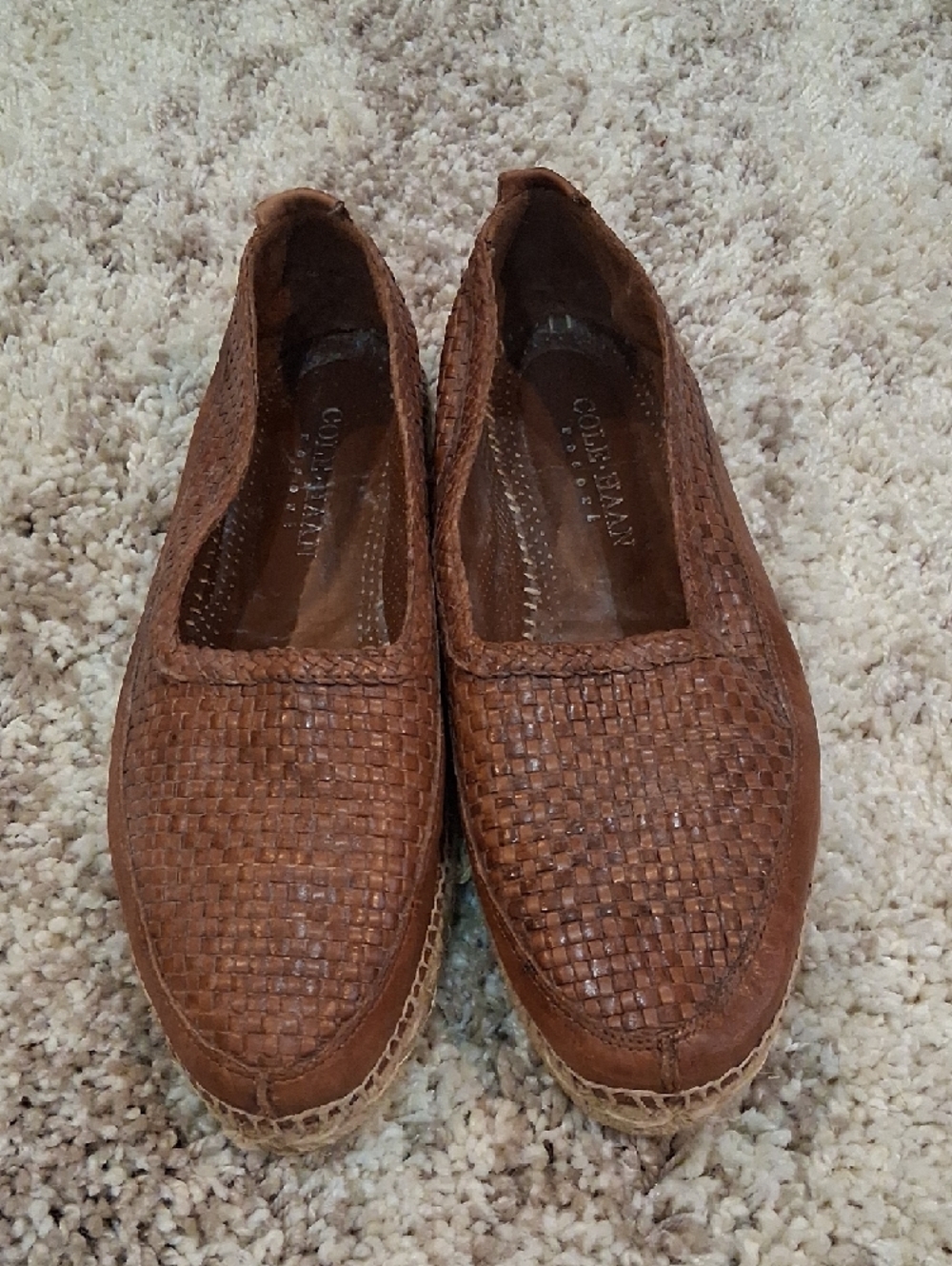 Cole Haan Vintage Resort Leather Espadrille Loafers